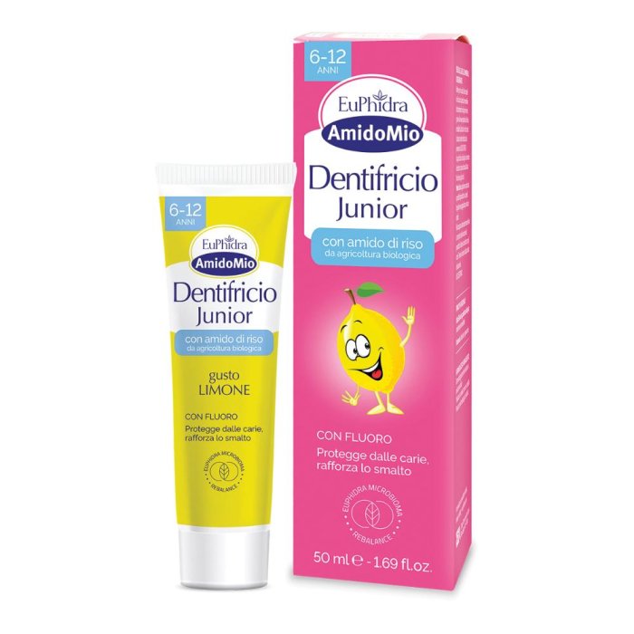 Euphidra Dentifricio Bambini 6-12 Anni A-Mio Protezione Carie e Smalto Delicato