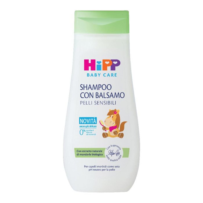 HiPP Baby Care shampoo balsamo 200 ml - detergente delicato 2 in 1 per capelli dei bambini