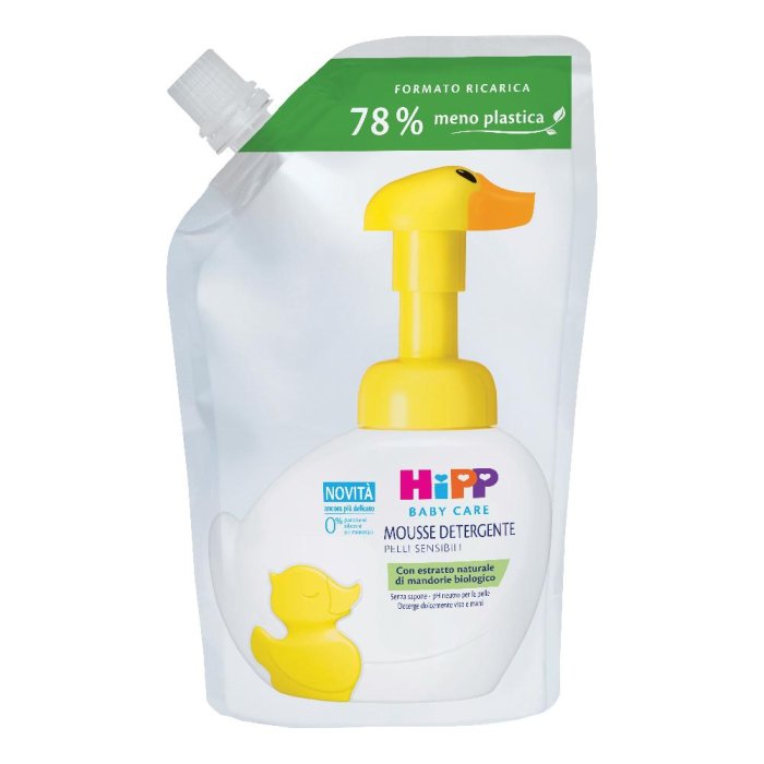 HiPP Ricarica Mousse Detergente Paperella Mani e Corpo No Lacrime 250 ml