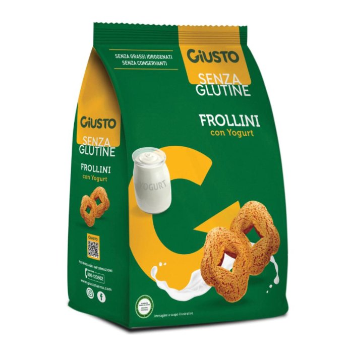 Giusto senza glutine frollini yogurt 250 g - biscotti frollini allo yogurt senza glutine