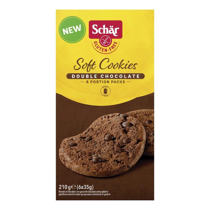 Schar Soft Cookie Double Chocolate 210 g Senza Glutine