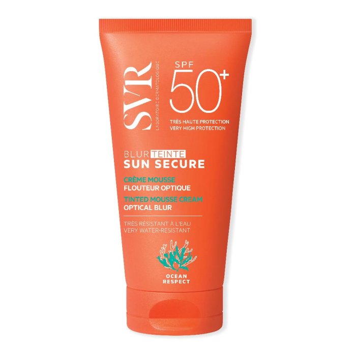 SVR Sun Secure - Blur SPF50+ Crema Viso Mousse Vellutata Senza Profumo 50 ml