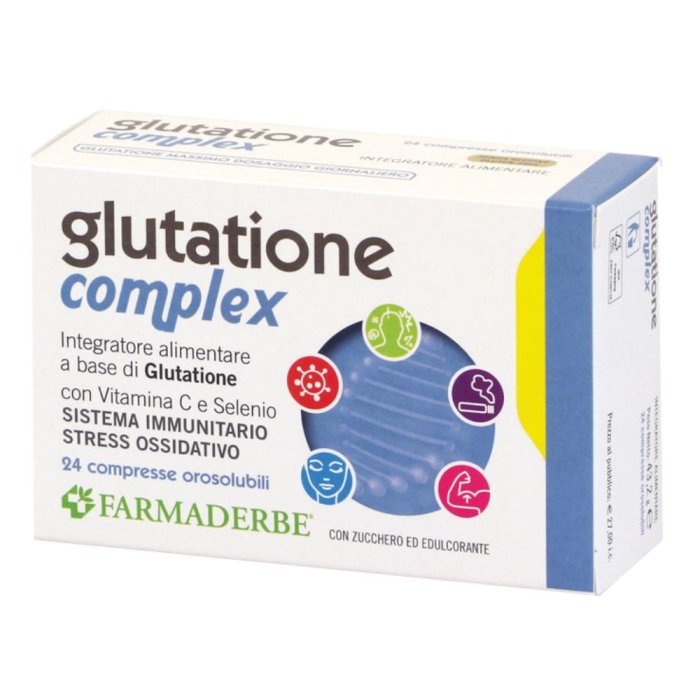 Farmaderbe Glutatione Complex Integratore 24 Compresse Orosolubili