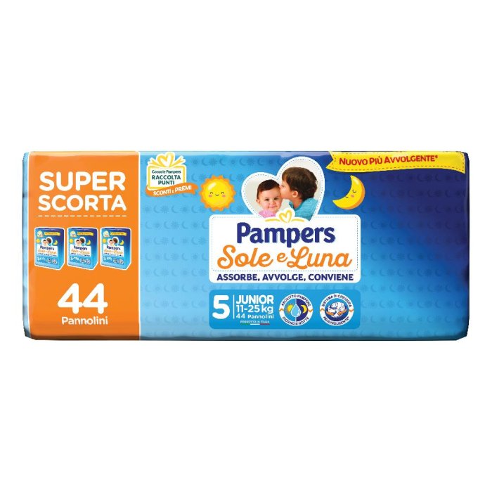 Fater Pampers Sole Luna Trio Junior 44 Pezzi