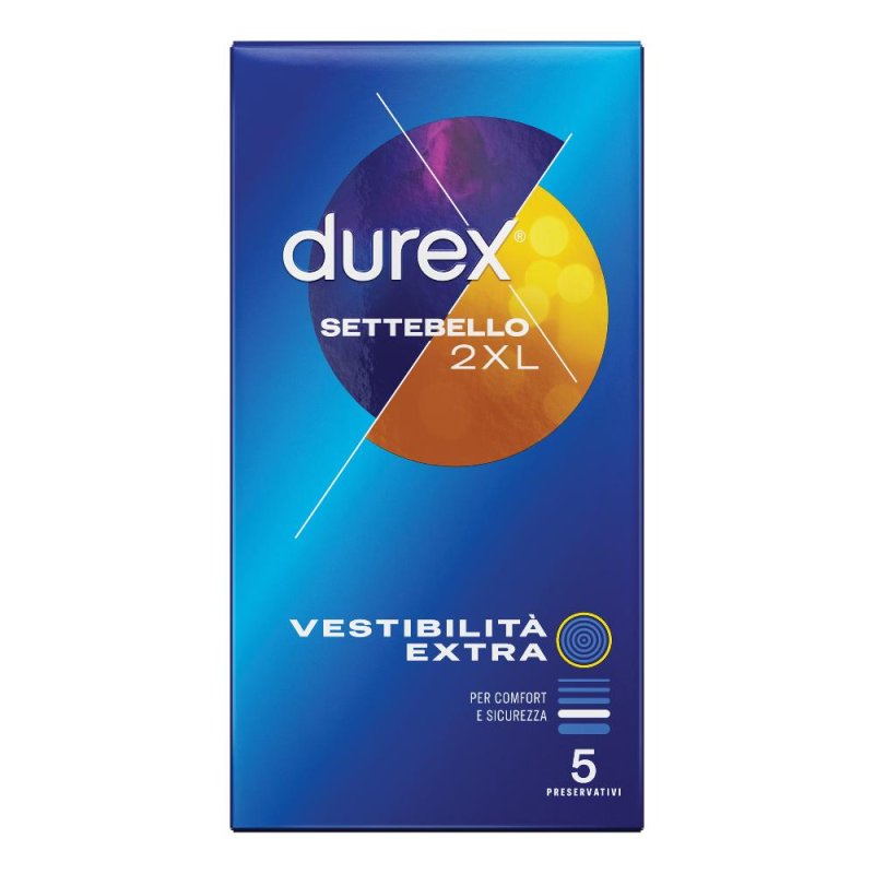  Durex Settebello Vestibilità Extra 2XL 5 Preservativi