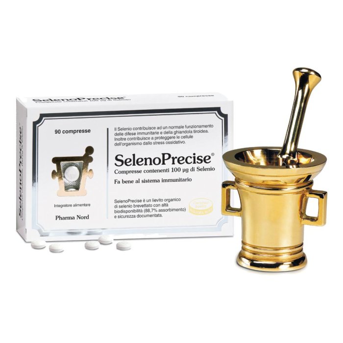 SelenoPrecise 90 Compresse – Integratore di Selenio Organico ad Alta Biodisponibilità per Sistema Immunitario e Difesa dallo Stress Ossidativo