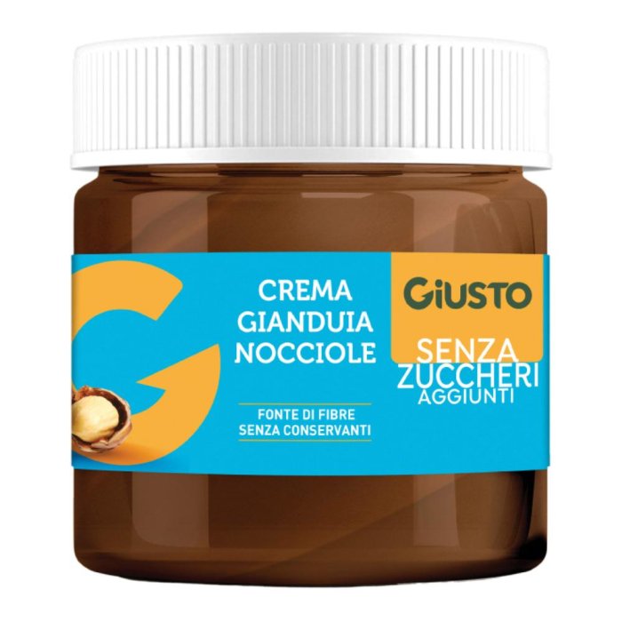 Giusto Senza Zucchero - Crema Gianduia e Nocciole 200g