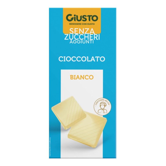 Giusto senza zucchero cioccolato bianco 85 g