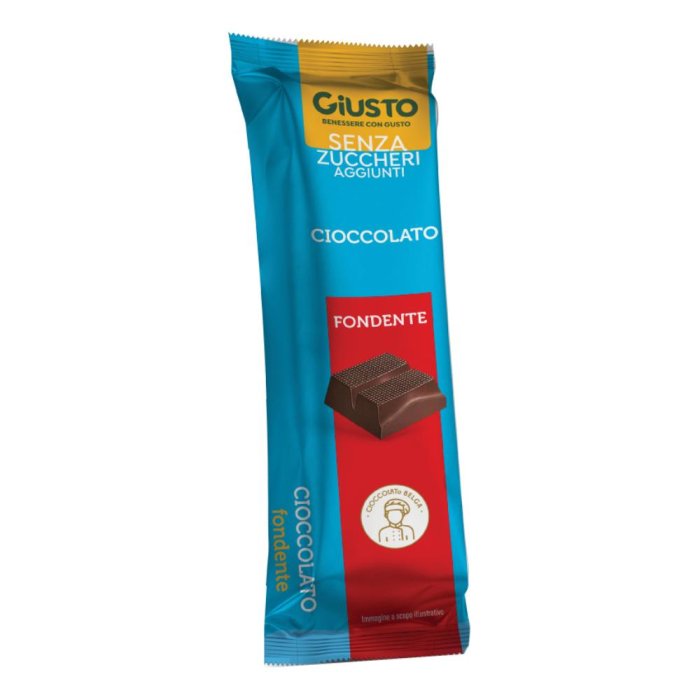 Giusto Senza Zucchero Barretta Cioccolato Fondente 42g