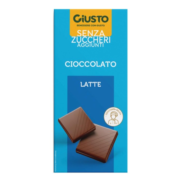 Giusto Senza Zucchero - Tavoletta Cioccolato al Latte 85g