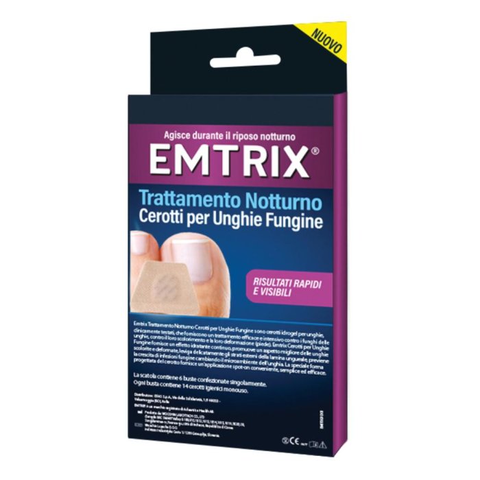 EFAS Emtrix Cerotti per unghie fungine Trattamento Notturno 14 cerotti