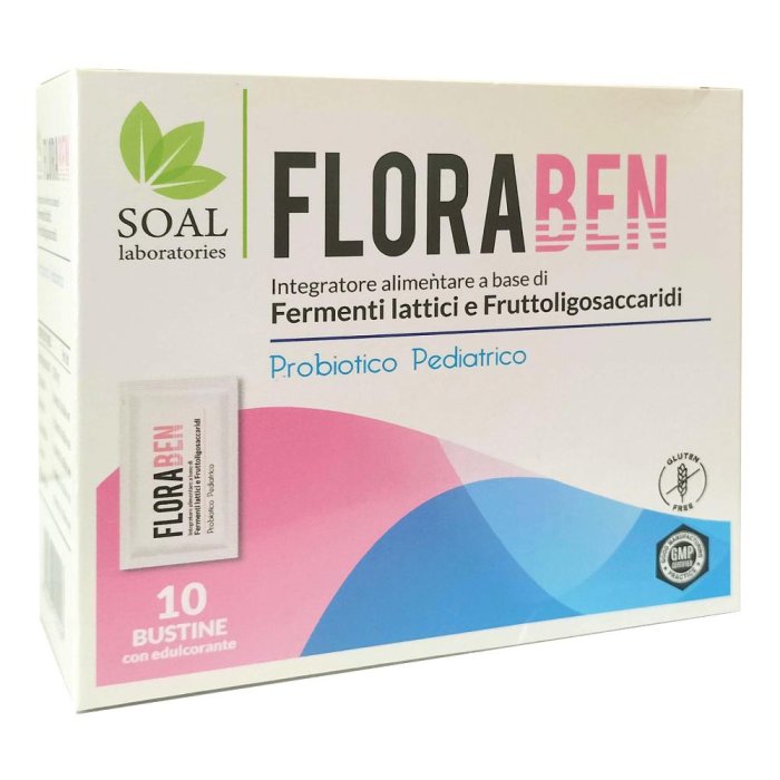 Floraben Pediatrico 10 bustine - integratore probiotico per bambini