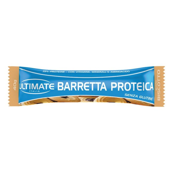 Ultimate bar proteica gusto biscotto 40 g - barretta proteica snack post-allenamento