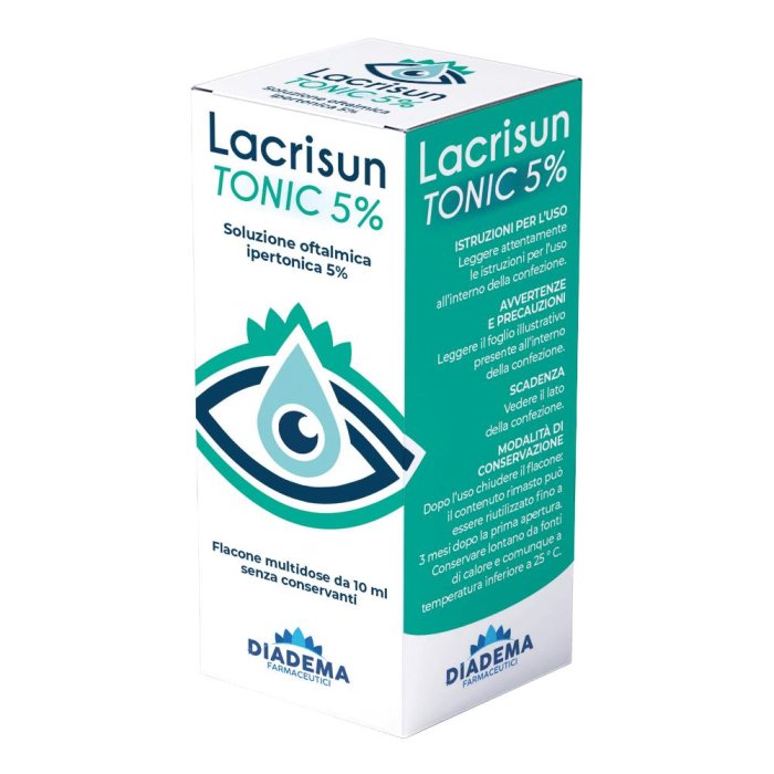 Lacrisun Tonic 5% Gocce Oculari Lubrificanti Idratanti per Occhi Secchi 10 ml