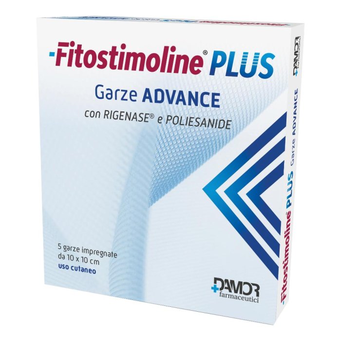 Fitostimoline Plus Garze Impregnate Sterili per Ferite e Ustioni con Azione Cicatrizzante e Lenitiva