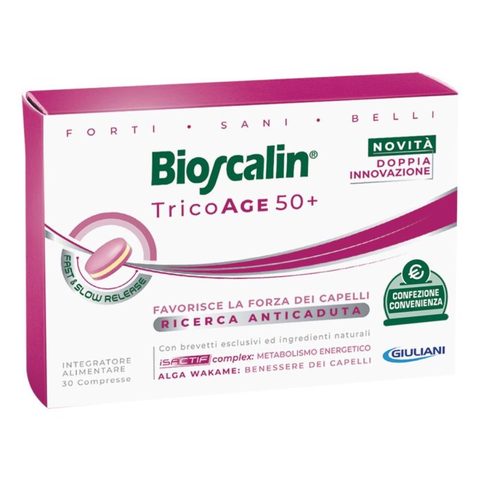 Bioscalin tricoage 50+ integratore per la caduta dei capelli 30 compresse