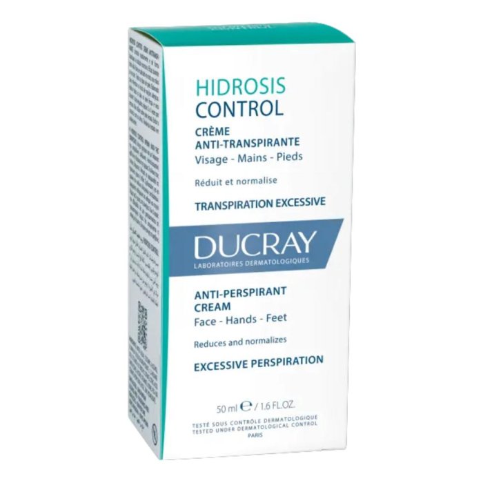 Ducray Hidrosis Control - Crema Anti-traspirante viso mani e piedi 50 ml