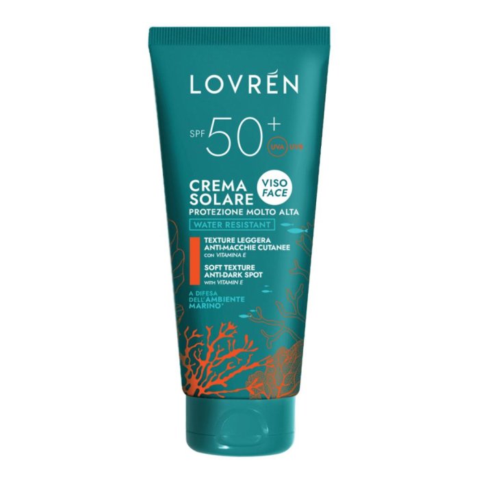 Lovren Solaire crema viso SPF50+ - crema solare viso alta protezione