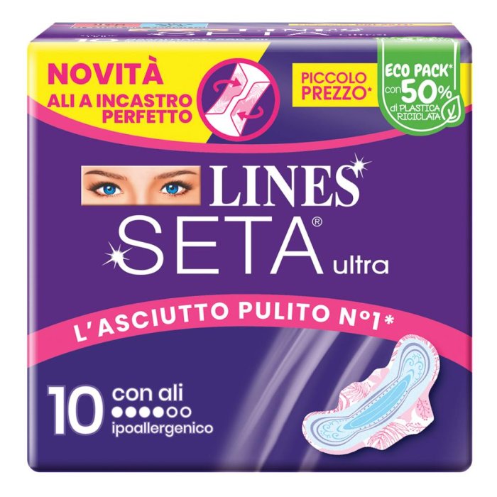 Fater Lines Seta Ultra Assorbenti Ali Dwct 10 Pezzi