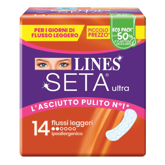 Fater Lines Seta Ultra Assorbenti Leggero Dwct 14 Pezzi