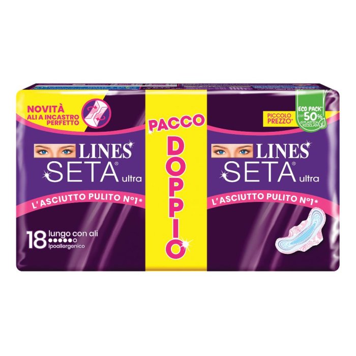 Fater Lines Seta Ultra Assorbenti Lungo Vp Dwct 18 Pezzi