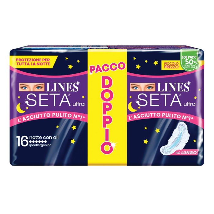 Fater Lines Seta Ultra Assorbenti Notte Vp Dwct 16 Pezzi