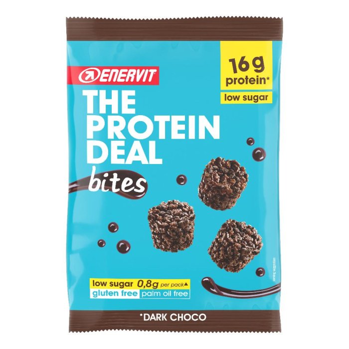 THE PROTEIN DEAL Bites Barrette Proteiche Snack 53g Ricche di Proteine Ideali per Spuntino Fitness e Post Allenamento