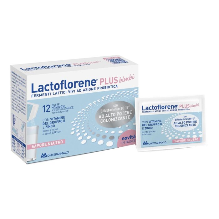 Lactoflorene Plus Bimbi 12 bustine sapore neutro in offerta