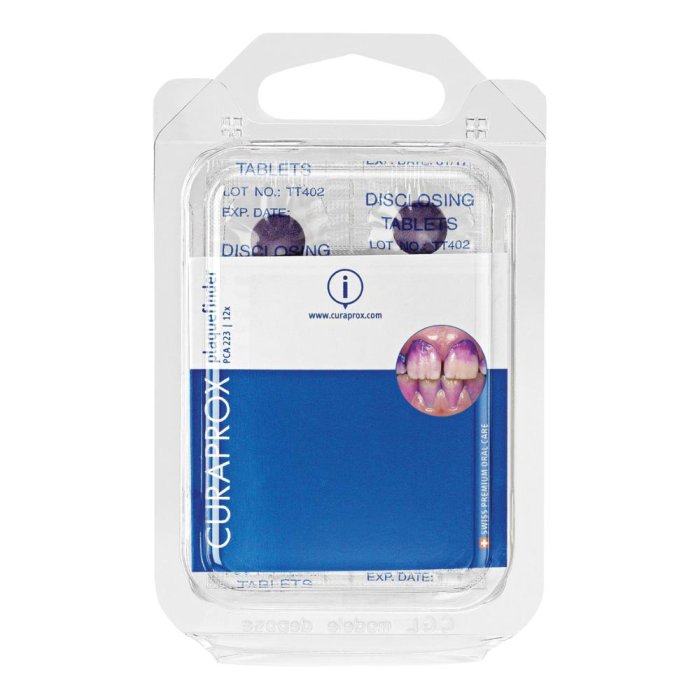 Curaprox PCA 223 Pastiglie Rivelatrici della Placca 12 pastiglie