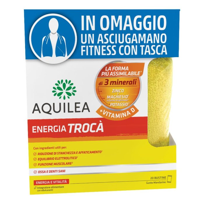 Aquilea Energia Trocà + Vitamina D Zinco Magnesio e Potassio + Omaggio