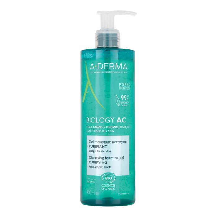 A-Derma Biology AC - Gel Detergente Schiumogeno Purificante 400 ml