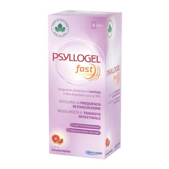  Psyllogel - Fast Integratore Transito Intestinale, 10 stick