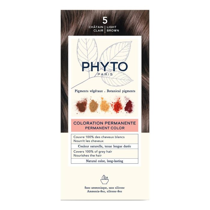 Phyto Phytocolor 5 Castano Chiaro Colorazione Permanente Per Capelli