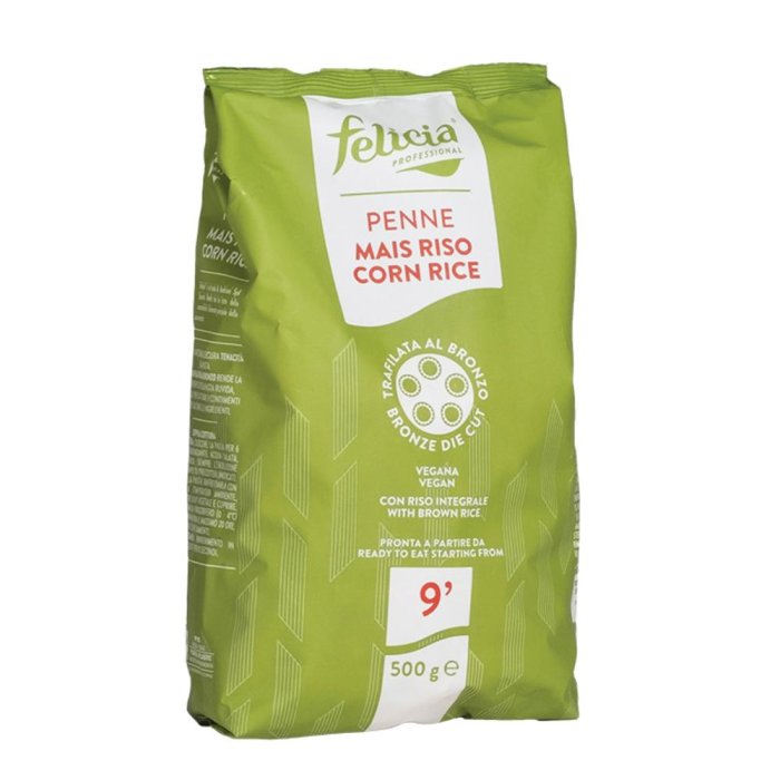 Felicia penne mais e riso 500 g - pasta senza glutine bio mais e riso