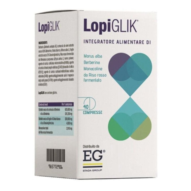 Lopiglik 40 Compresse Integratore Alimentare per il Controllo del Colesterolo e dei Trigliceridi