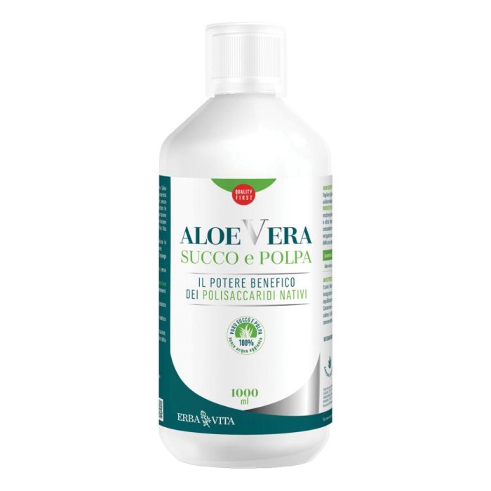 Erba Vita Aloe Vera Succo E Polpa 1000ml