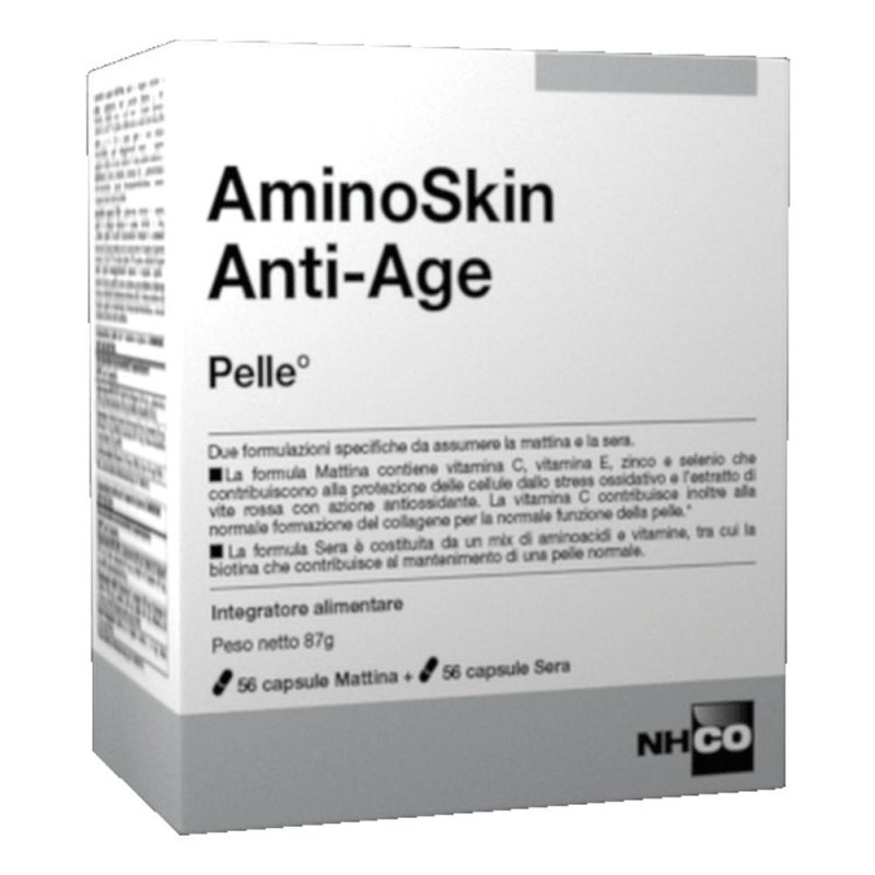 Laboratoires NHCO AminoSkin Anti-Age Integratore Pelle Giorno Notte 112 Capsule