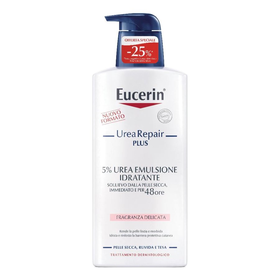 Eucerin UreaRepair Plus 5% Urea Emulsione Idratante Fragranza Delicata 400ml
