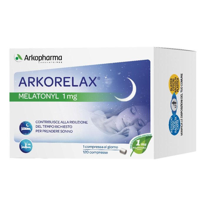 Arkorelax Melatonyl - Integratore Alimentare per il Sonno 120 compresse