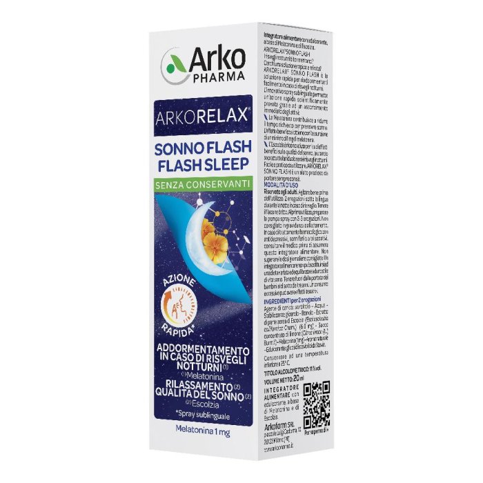 ArkoPharma ArkoRelax - Sonno Flash Integratore Alimentare Spray 20 ml