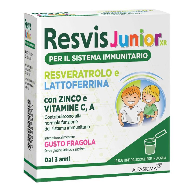  Resvis Junior XR Difese Immunitarie Bambini 12 Bustine