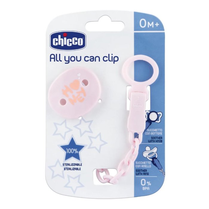 Chicco Catenella All You Can Clip Universale Colore Rosa 1 Pezzo