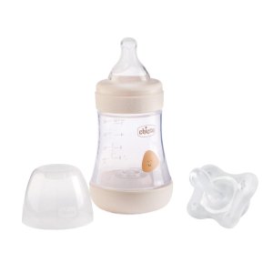 Chicco Perfect 5 Biberon 0 m+ 150 ml + Gommottino 0-2 mesi in Silicone Unisex