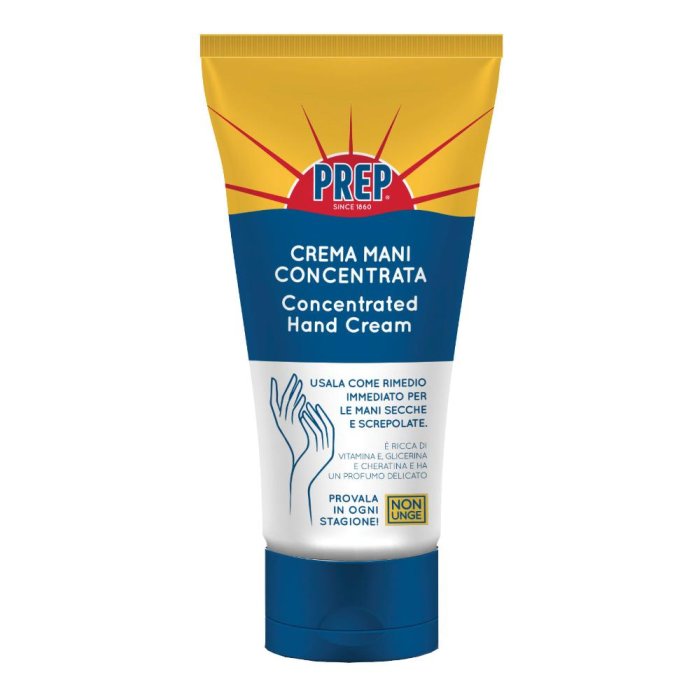 Prep Crema Mani Concentrata 75 ml con vitamina E, glicerina e cheratina per mani secche e screpolate