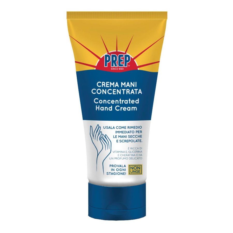 Prep Crema Mani Concentrata 75 ml con vitamina E, glicerina e cheratina per mani secche e screpolate
