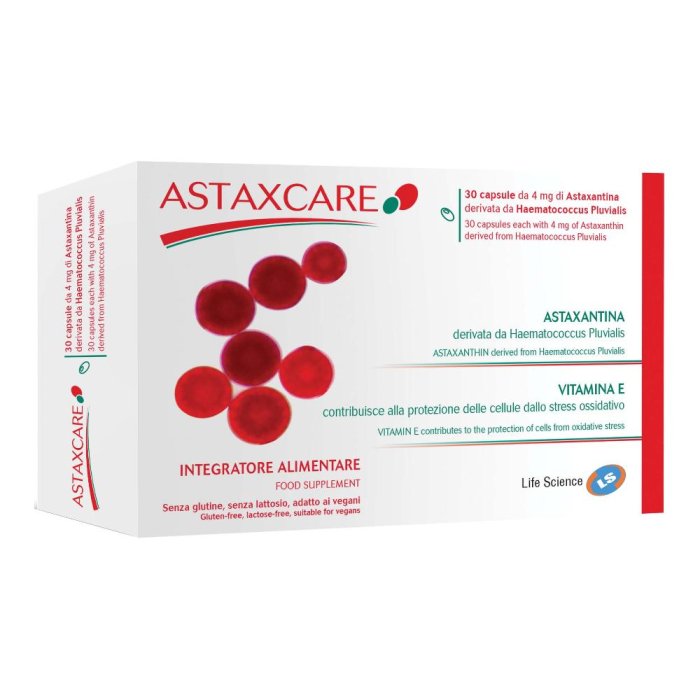 Astaxcare 30 capsule - integratore a base di astaxantina e vitamine antiossidanti