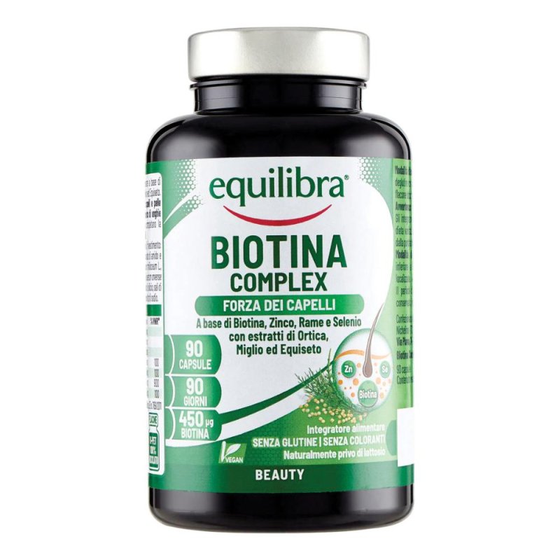 Biotina Complex 90 capsule Equilibrium - integratore per capelli e unghie