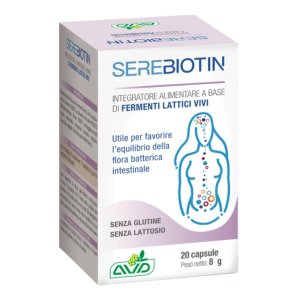 Serebiotin 20 Capsule Integratore di Biotina per Capelli Unghie e Pelle