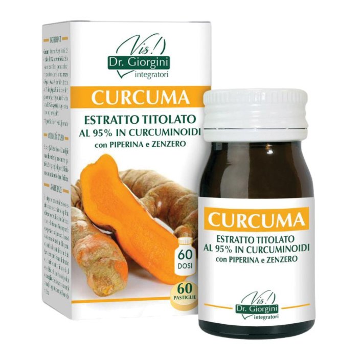 Curcuma Integratore Alimentare Estratto Titolato in Curcumina 60 Pastiglie