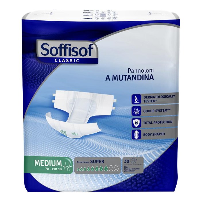 Soffisof Classic pannoloni mutandina Super M - pannoloni a mutandina per incontinenza moderata